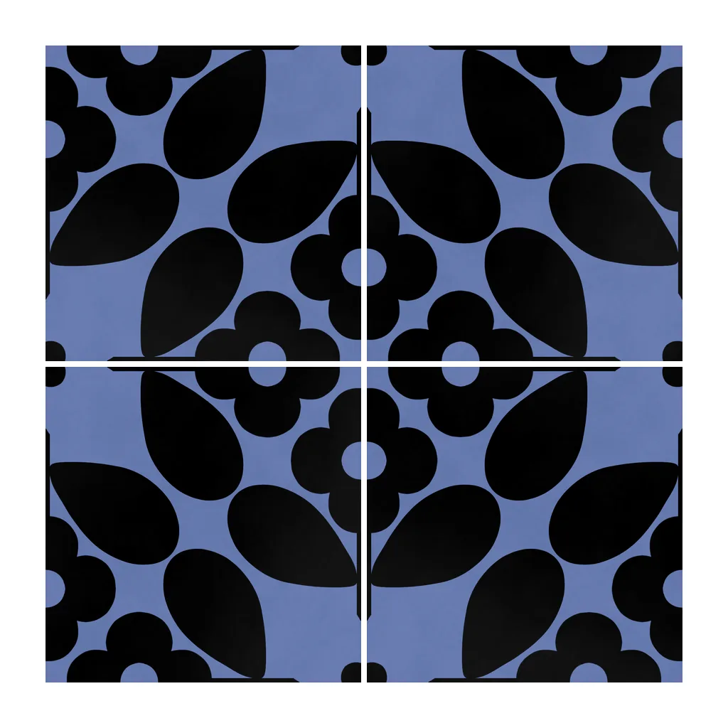Azulejo Sixties Color 10x10 Azul Marino Mate