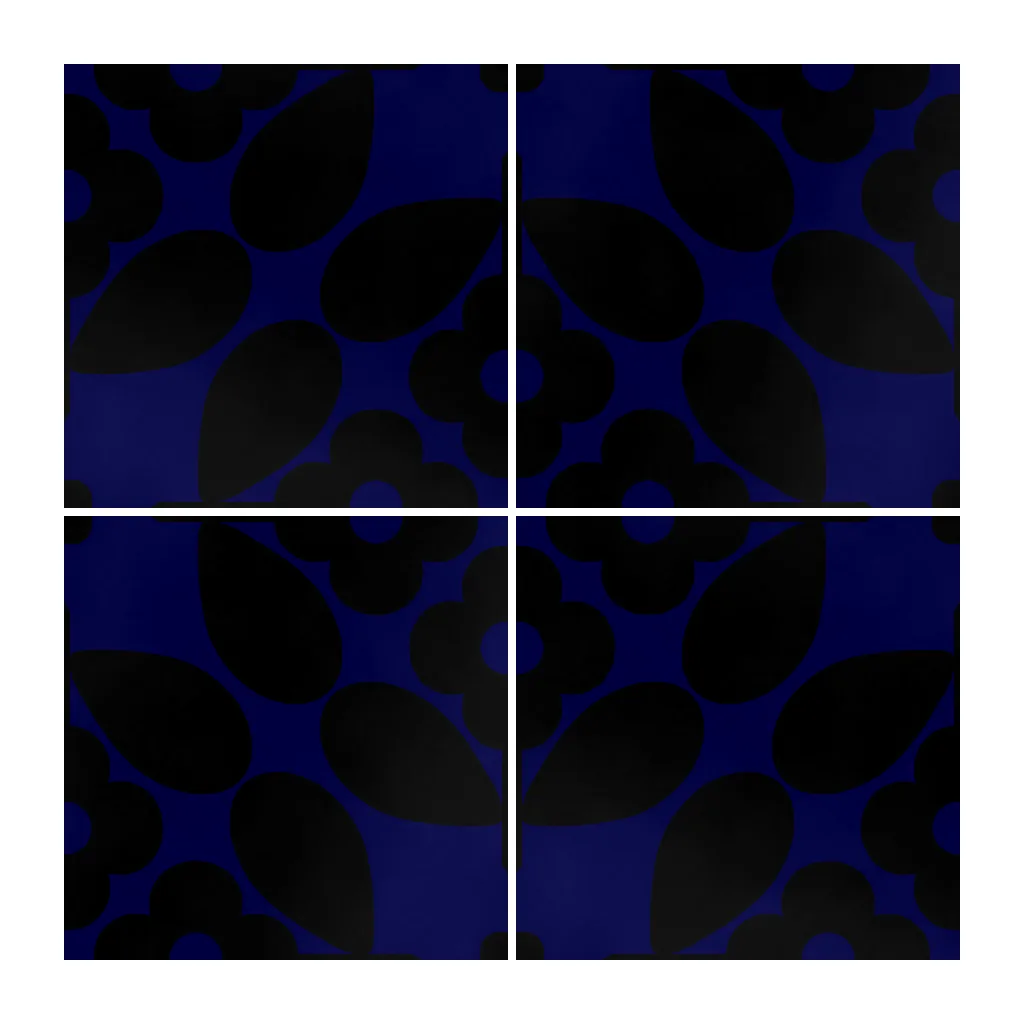 Azulejo Sixties Color 10x10 Azul Victoriano Brillo