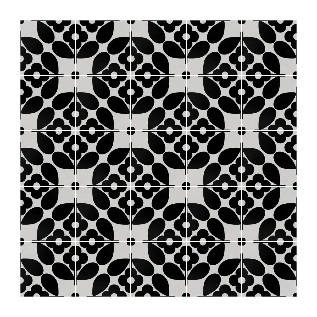 Pared revestida con Azulejo Sixties Color 10x10 Gris Ceniza Mate