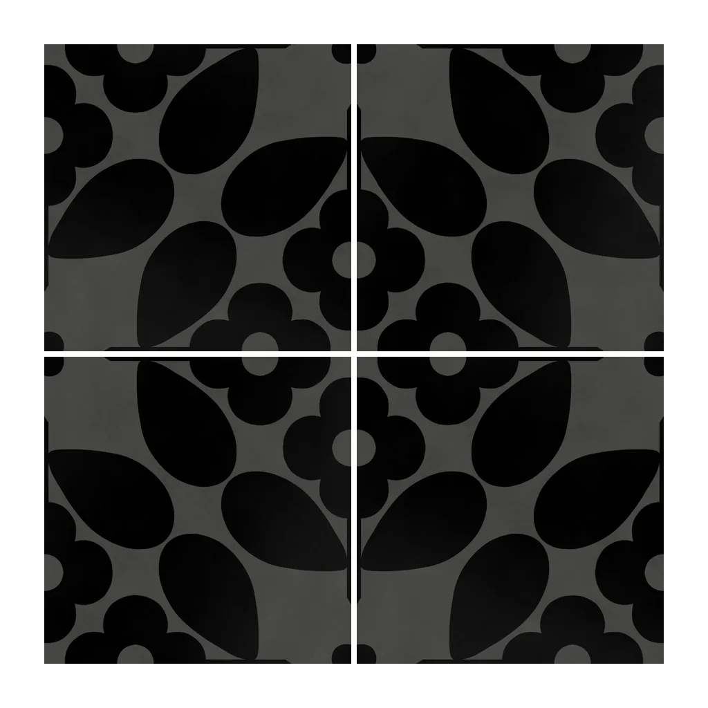 Azulejo Sixties Color 10x10 Gris Grafito Mate