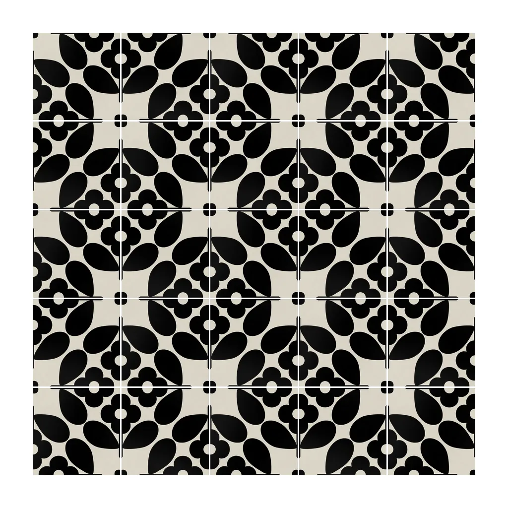 Pared revestida con Azulejo Sixties Color 10x10 Hueso Mate