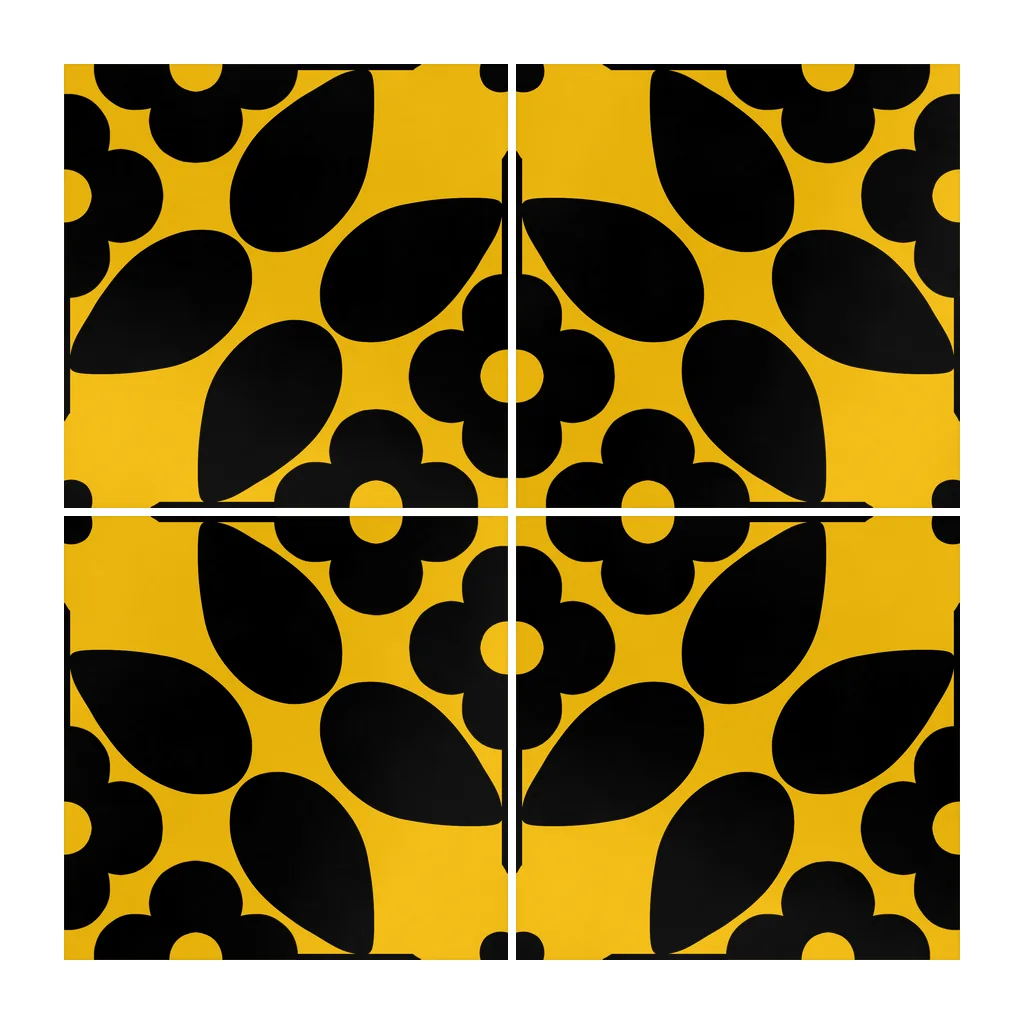Azulejo Sixties Color 10x10 Mostaza Brillo