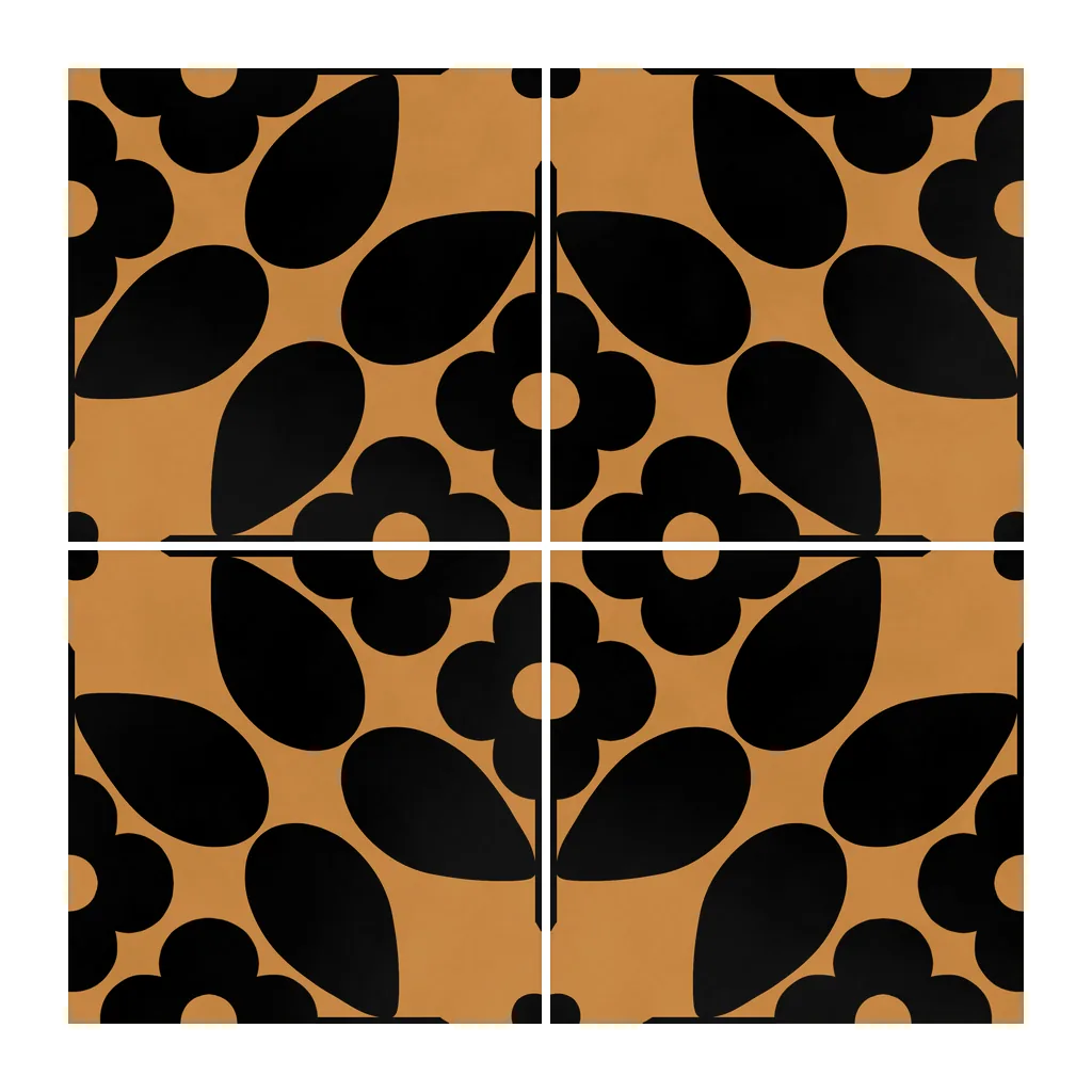 Azulejo Sixties Color 10x10 Naranja Mango Mate