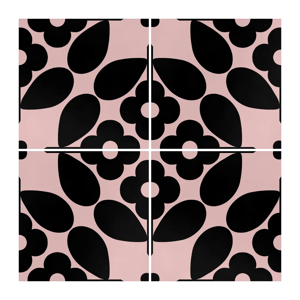 Azulejo Sixties Color 10x10 Rosa Brillo