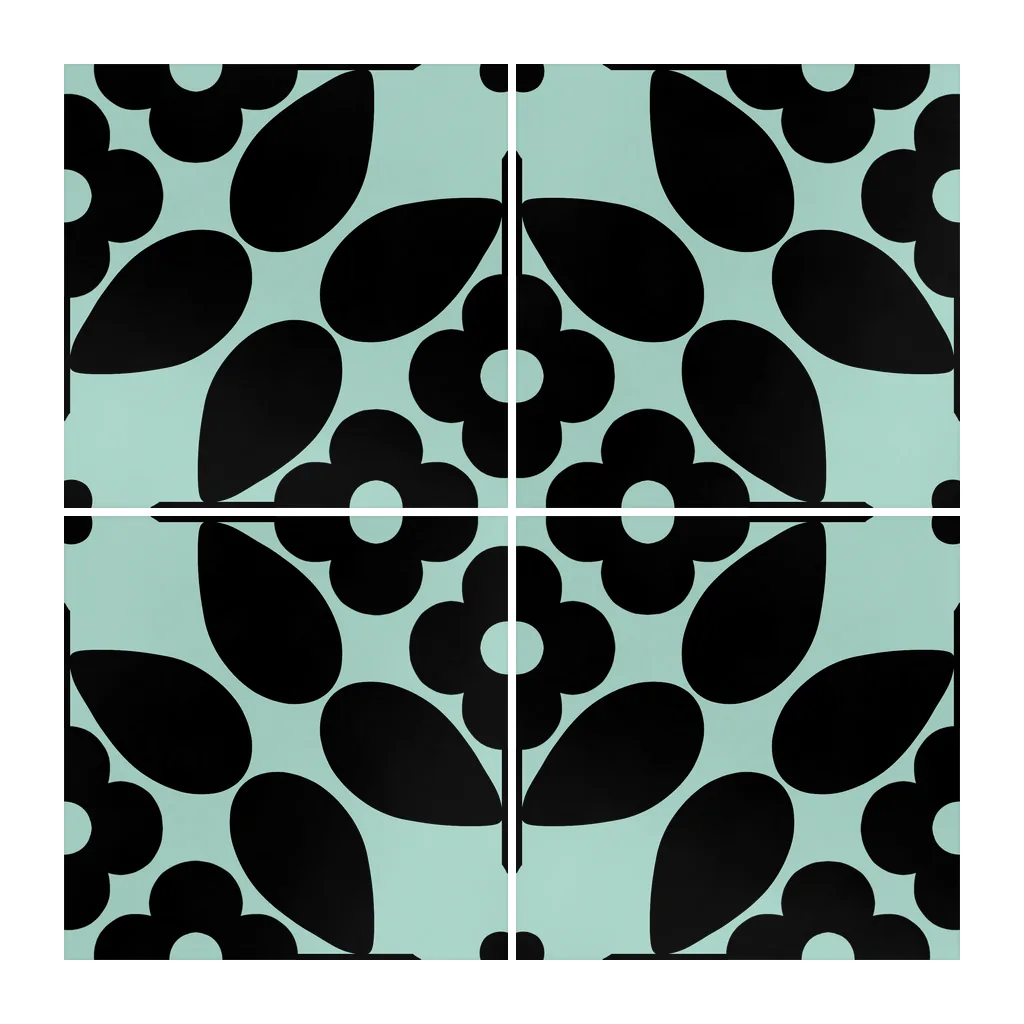 Azulejo Sixties Color 10x10 Verde Agua Brillo