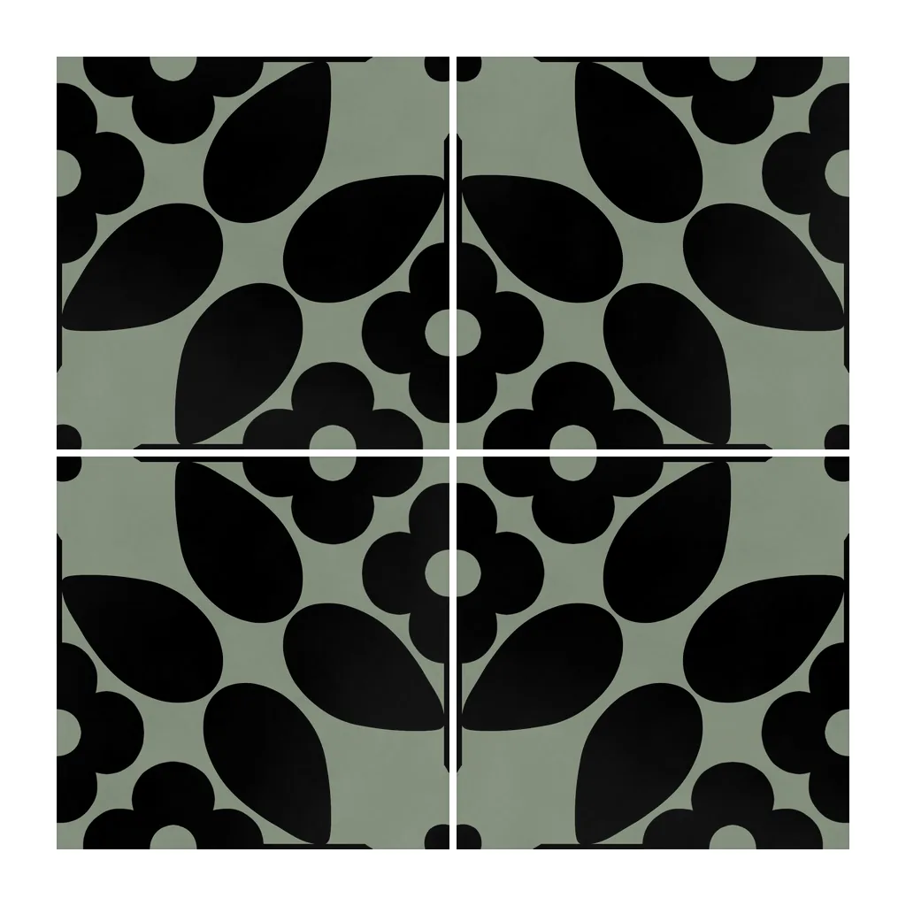 Azulejo Sixties Color 10x10 Verde Caqui Mate