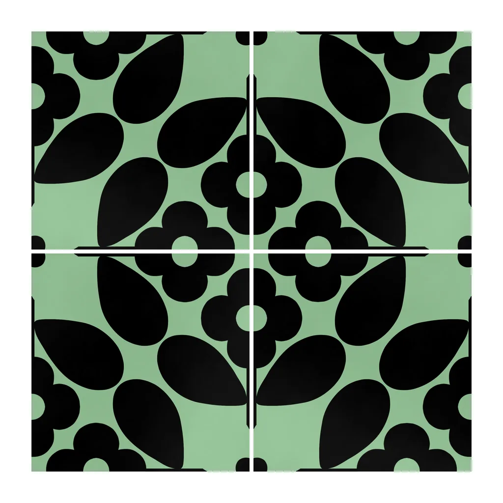 Azulejo Sixties Color 10x10 Verde Claro Brillo