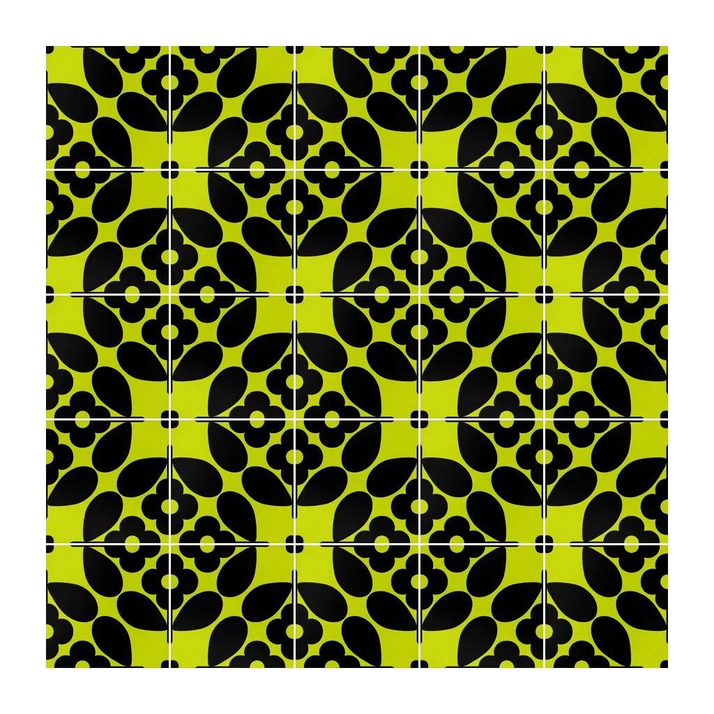 Pared revestida con Azulejo Sixties Color 10x10 Verde Pistacho Brillo