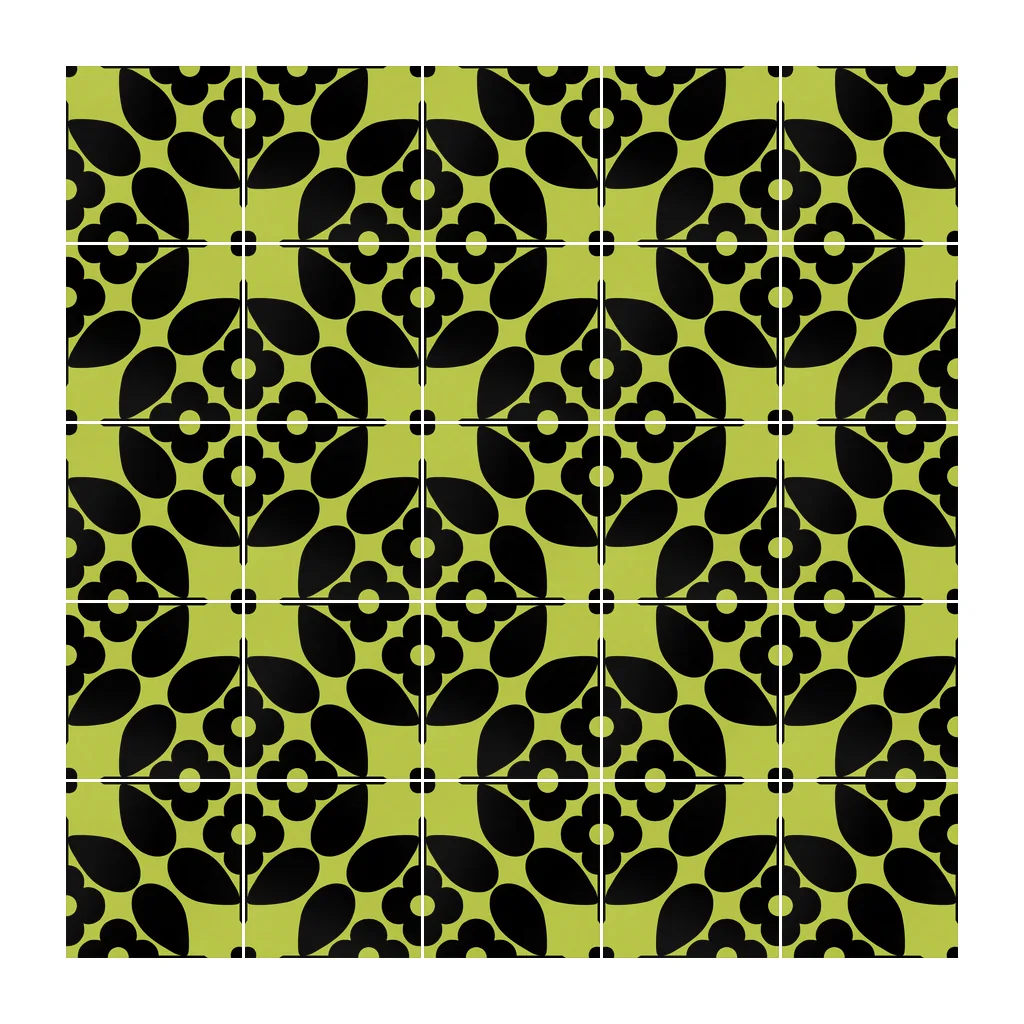 Pared revestida con Azulejo Sixties Color 10x10 Verde Pistacho Mate