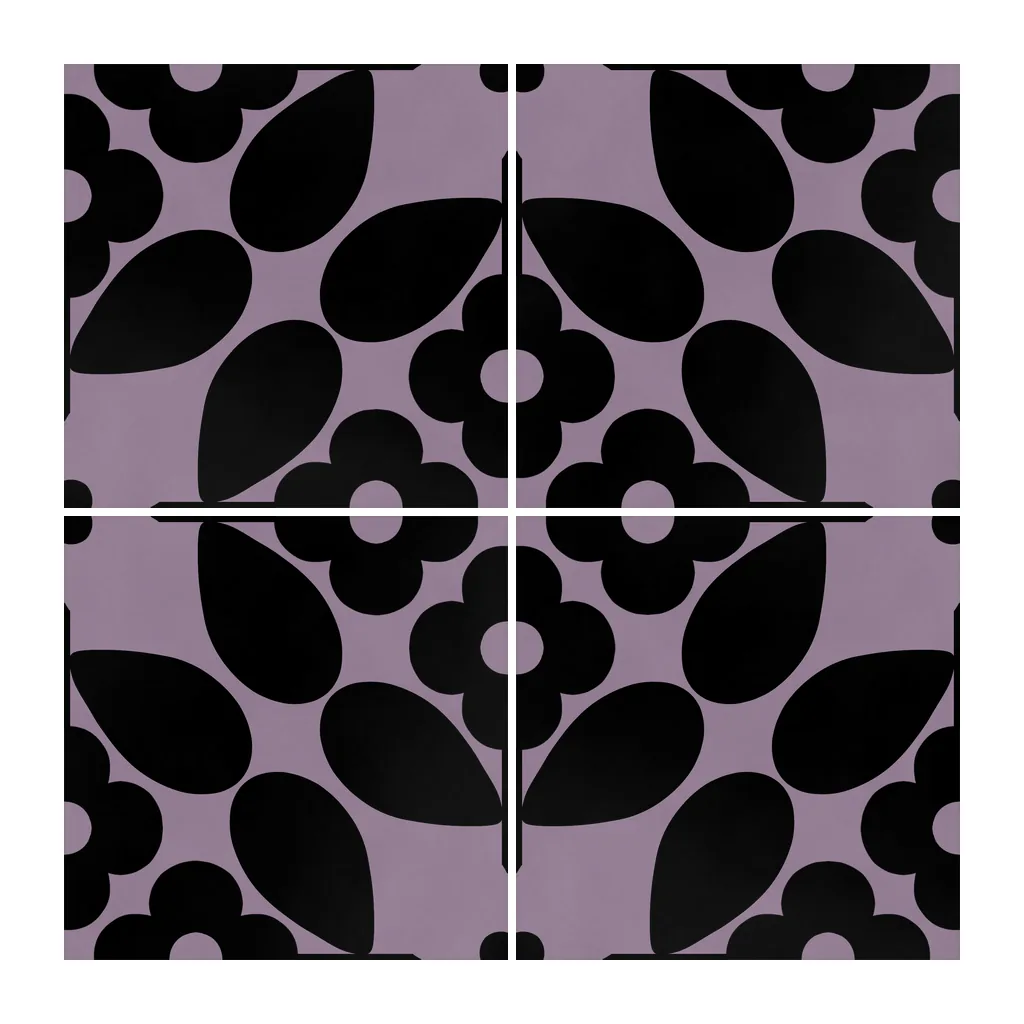 Azulejo Sixties Color 10x10 Violeta Mate