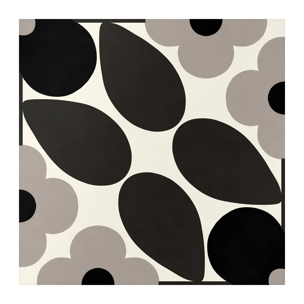 Azulejo Sixties Crema Brillo 10x10 Negro, pieza suelta