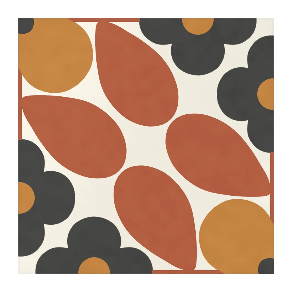 Azulejo Sixties Crema Brillo 10x10 Coral, pieza suelta