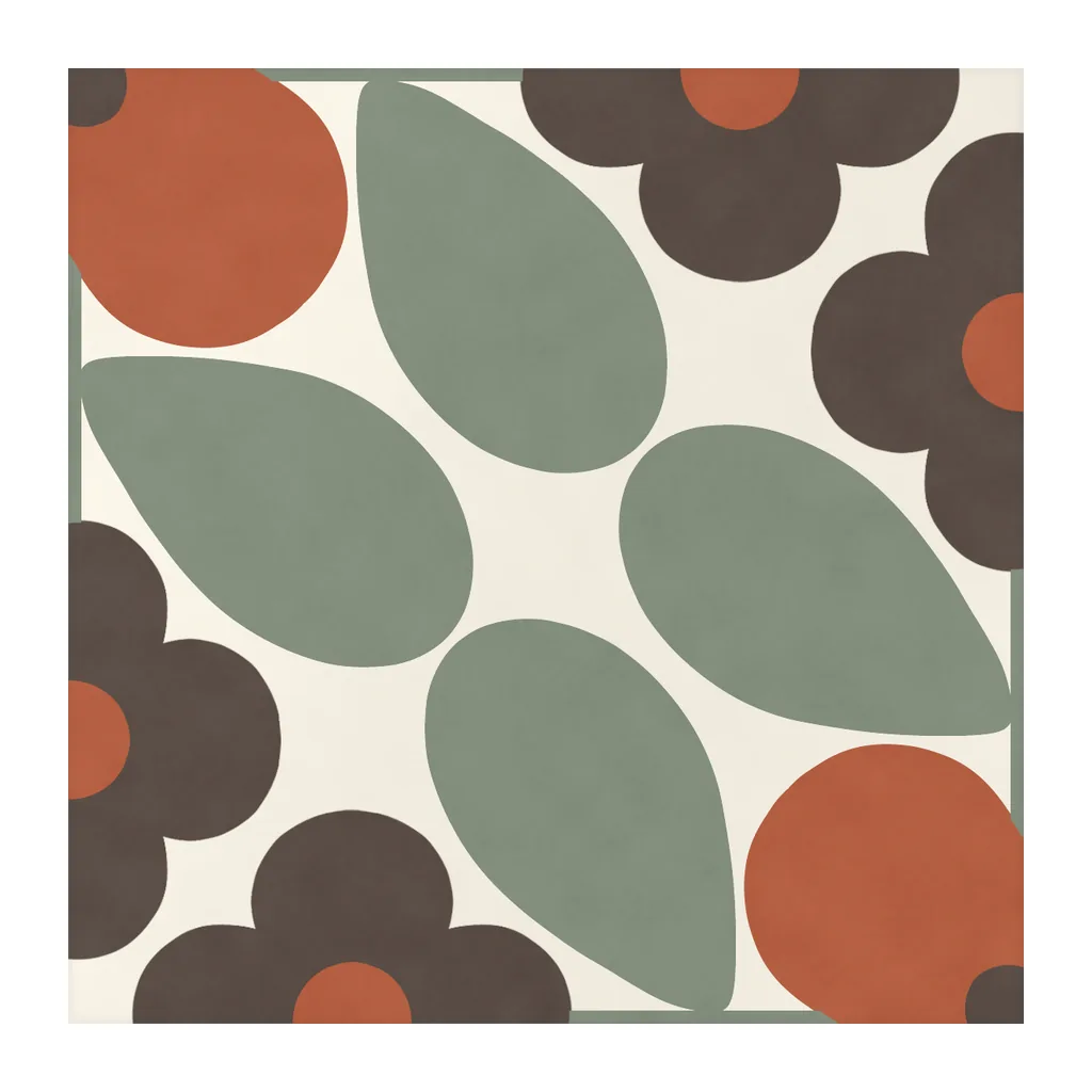 Azulejo Sixties Crema Brillo 10x10 Verde Caqui, pieza suelta