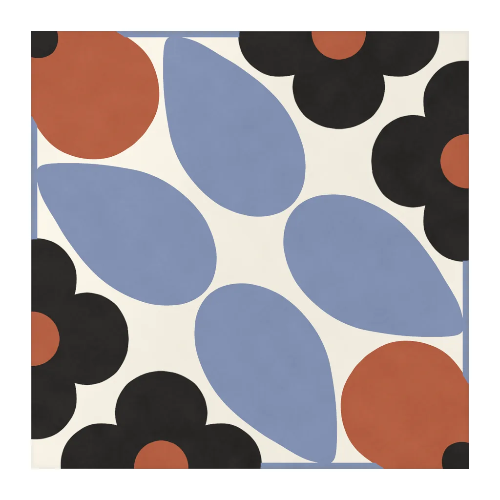 Azulejo Sixties Crema Mate 10x10 Azul Cielo, pieza suelta