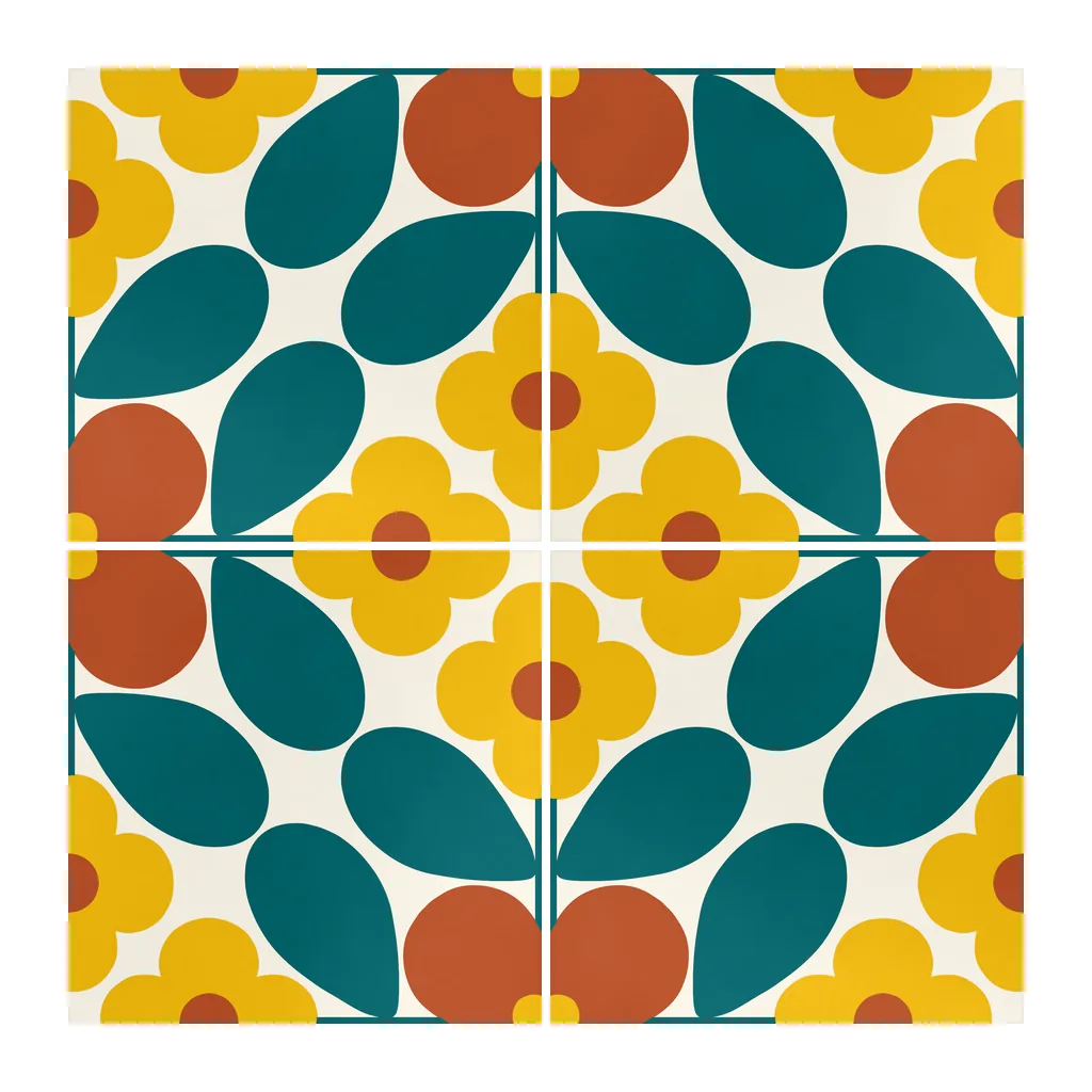 Azulejo Sixties Crema Brillo 10x10 Ocaso