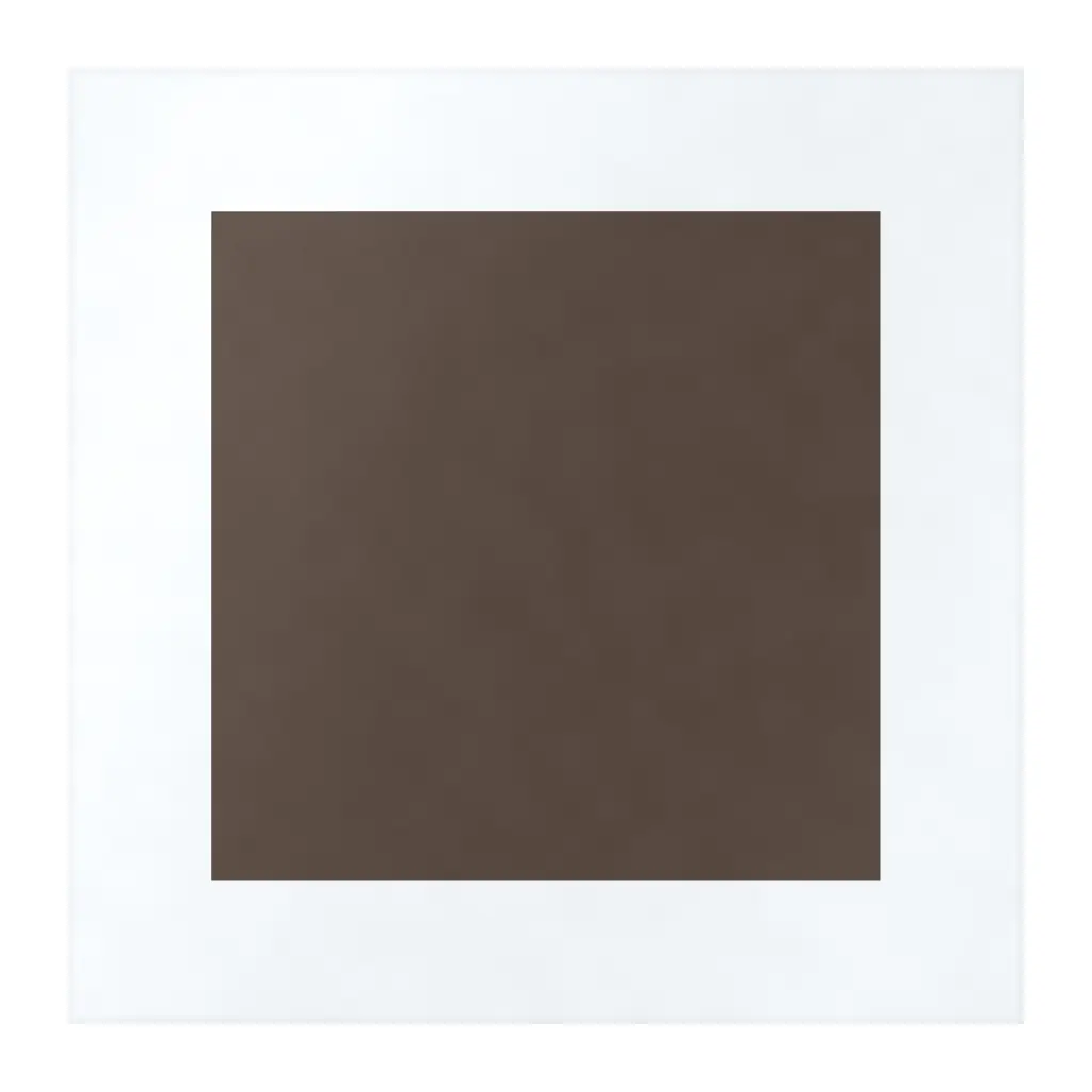 Azulejo Square Blanco Brillo 10x10 Marrón Chocolate