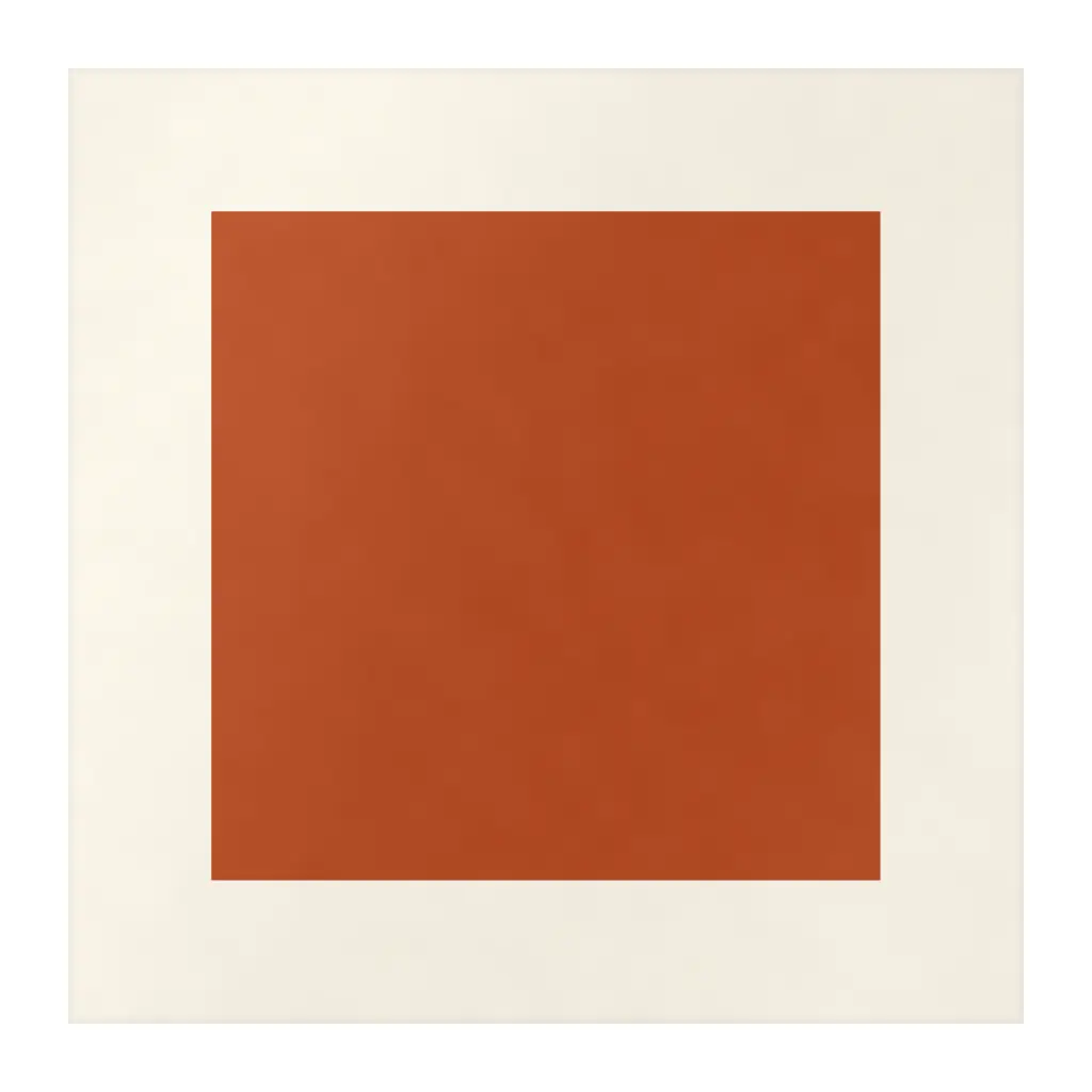 Azulejo Square Crema Brillo 10x10 Naranja Oscuro