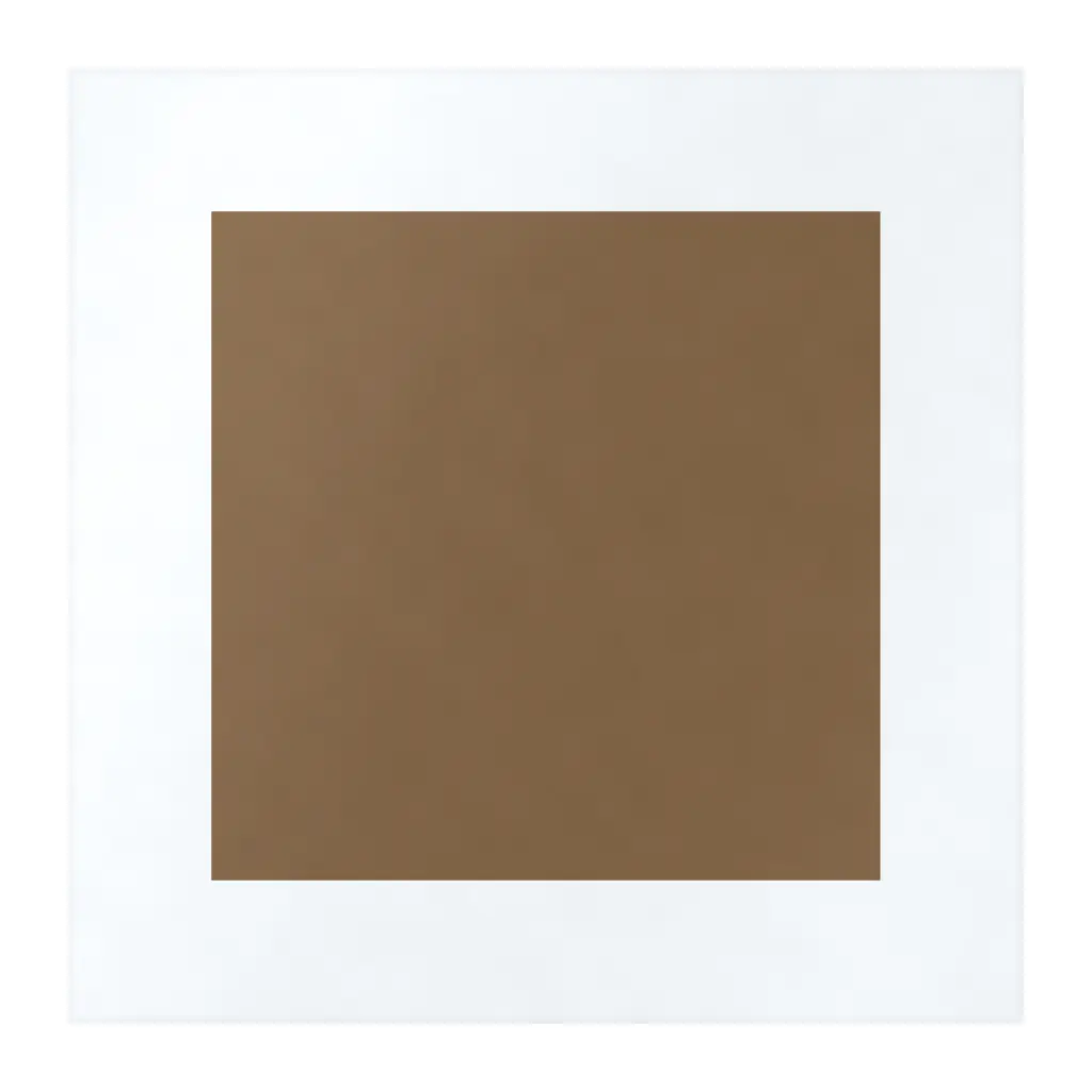 Azulejo Square Blanco Mate 10x10 Marrón Caramelo