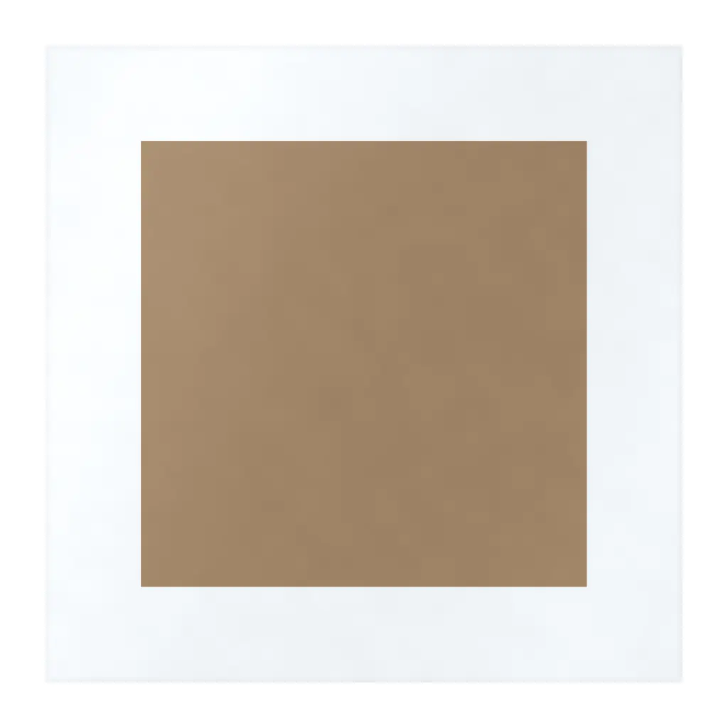Azulejo Square Blanco Mate 10x10 Marrón Champiñón