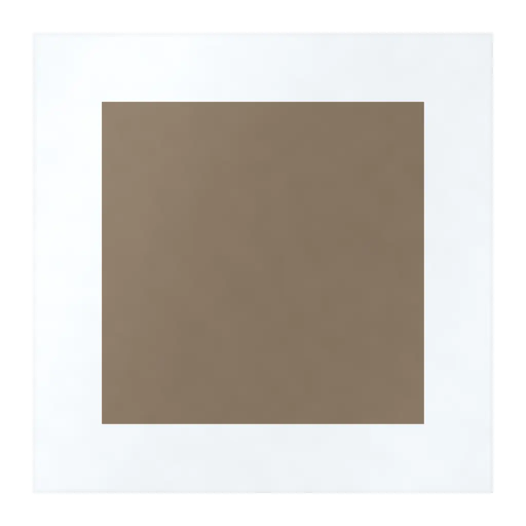 Azulejo Square Blanco Mate 10x10 Marrón Piedra