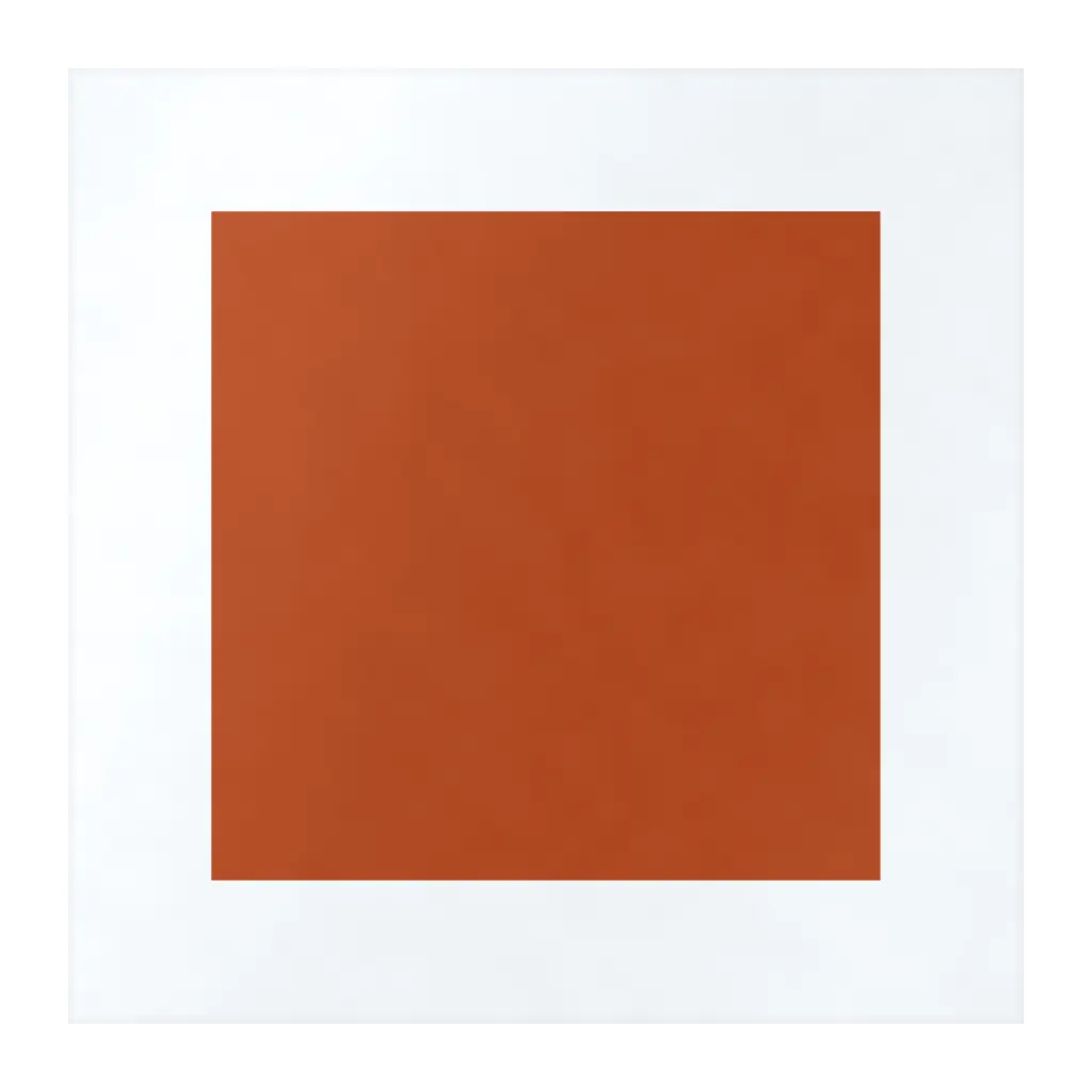 Azulejo Square Blanco Mate 10x10 Naranja Oscuro