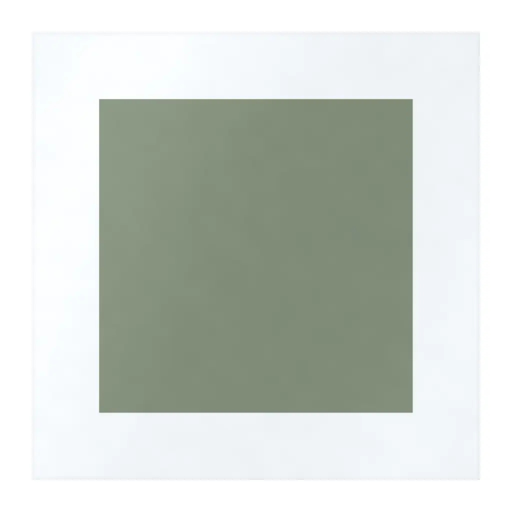 Azulejo Square Blanco Mate 10x10 Verde Caqui