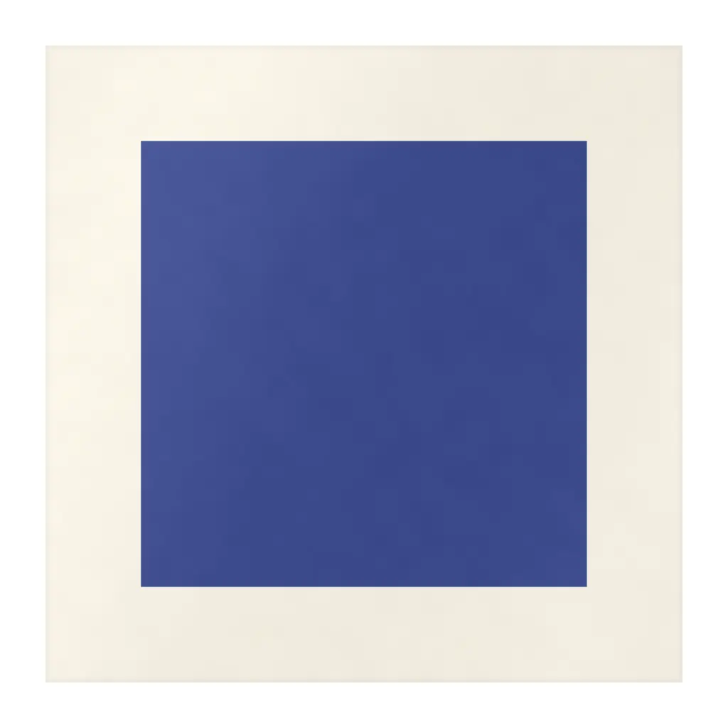 Azulejo Square Crema Mate 10x10 Azul Oscuro