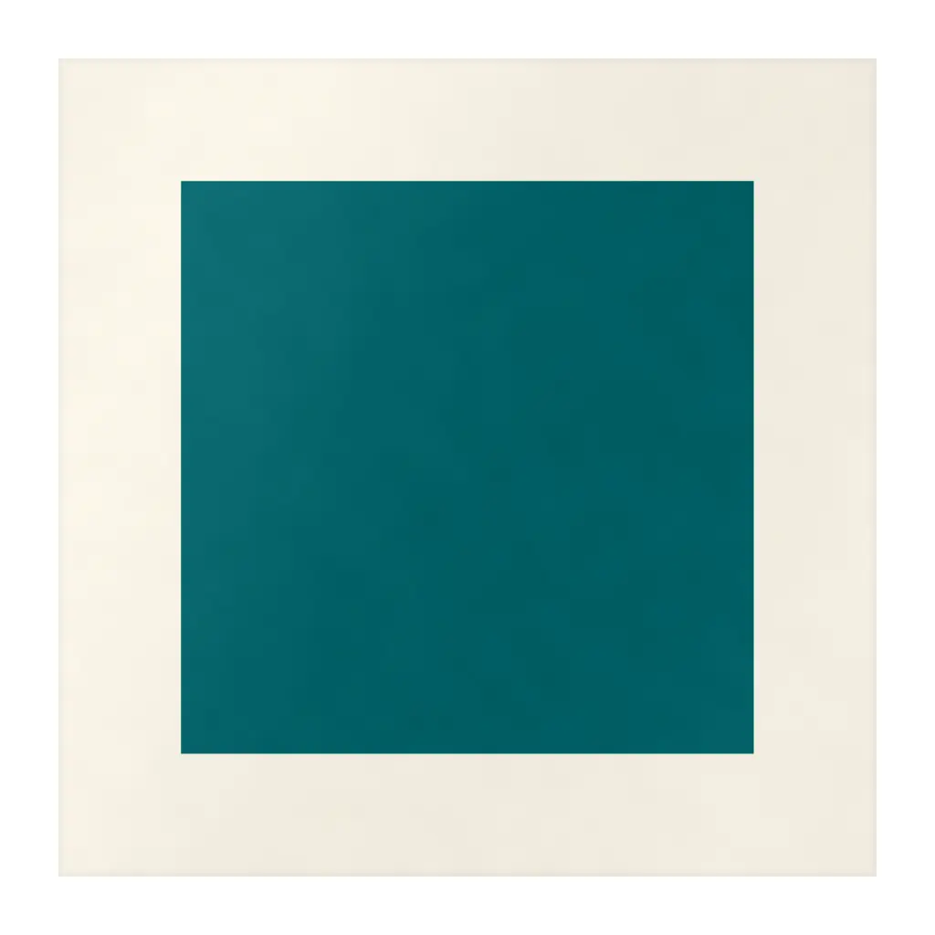 Azulejo Square Crema Mate 10x10 Azul Turquesa