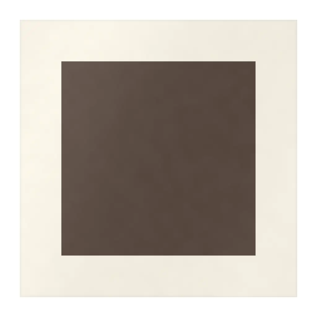 Azulejo Square Crema Mate 10x10 Marrón Chocolate