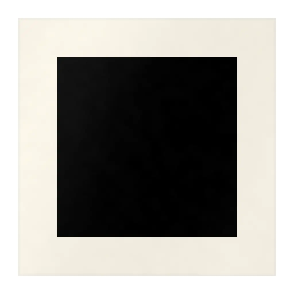 Azulejo Square Crema Mate 10x10 Negro