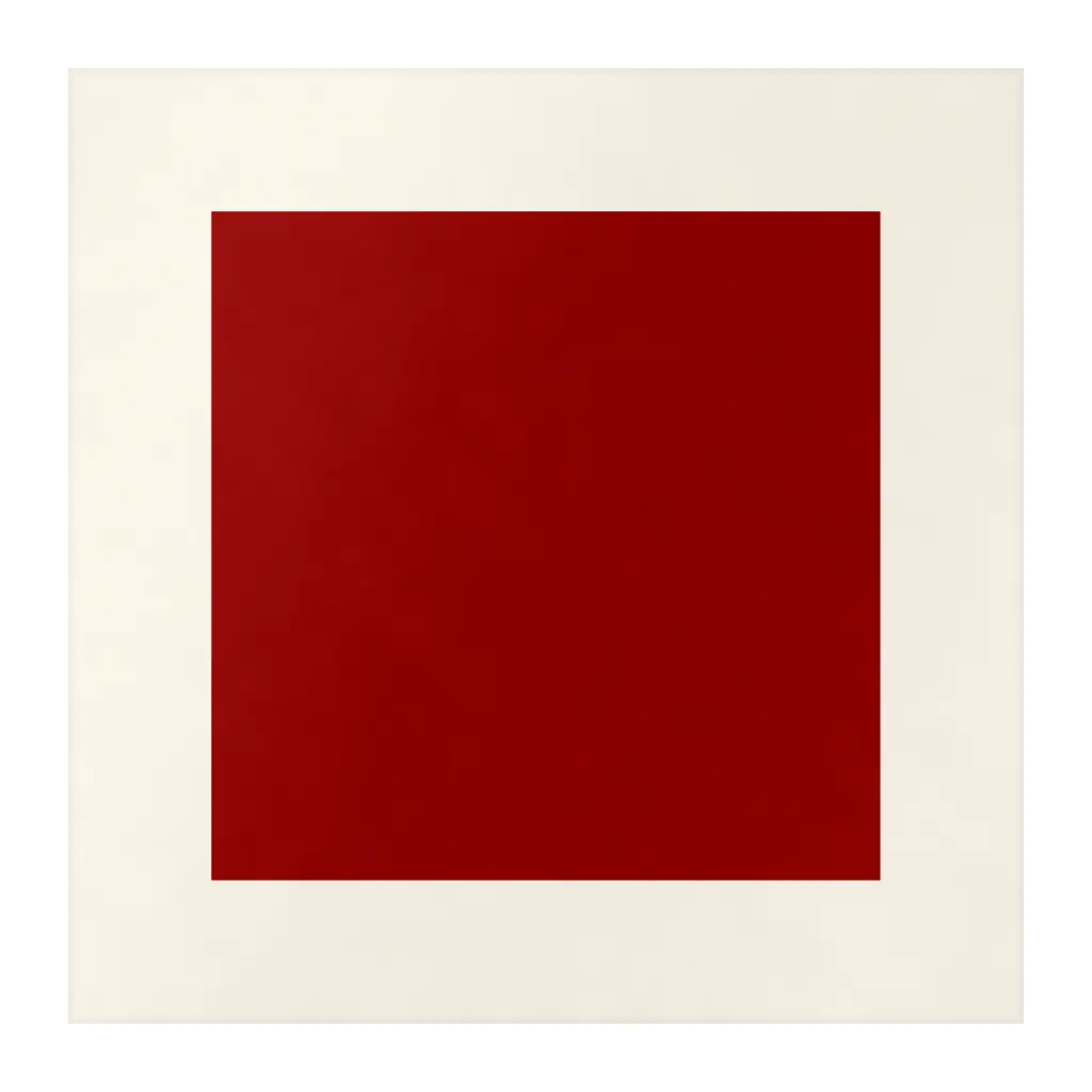 Azulejo Square Crema Mate 10x10 Rojo
