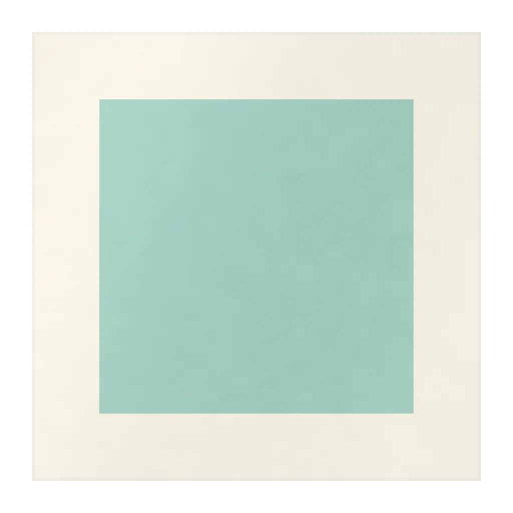 Azulejo Square Crema Mate 10x10 Verde Agua